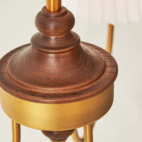 Zelo Pleated Armed Chandelier | Modern French Conical Multi Arm Hanging Fixture