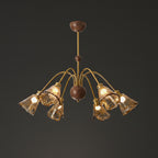 Beyona Amber Glass Chandelier 1