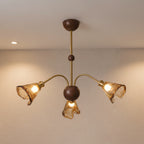 Beyona Amber Glass Chandelier 3