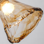 Beyona Amber Glass Chandelier 8