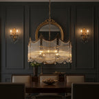 Elias Chandeliers Luxurious Glass Farmhouse 0