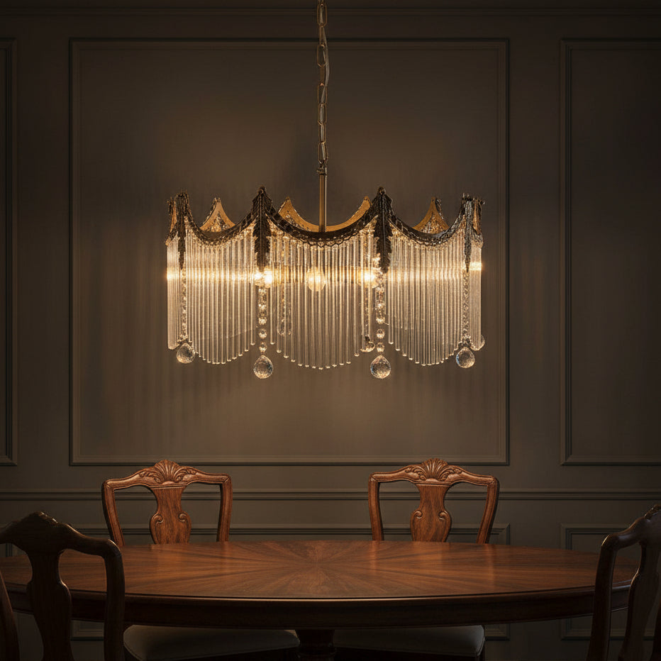 Elias Chandeliers Luxurious Glass Farmhouse 4