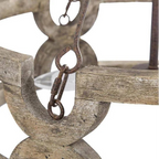 Mire Drum Open Cage Chandelier | Vintage French Cutouts Style Hanging Fixture