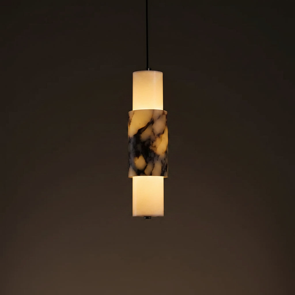 Premium Natural Marble Pendant Light Luxury Italian Style Hanging Lamp for Home Bedroom Living Room Decoration LED Chandelier 0