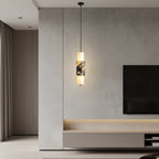 Premium Natural Marble Pendant Light Luxury Italian Style Hanging Lamp for Home Bedroom Living Room Decoration LED Chandelier 3
