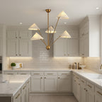 Silva Modern Chandelier Light Metal Fabric 0