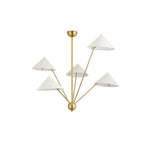 Silva Modern Chandelier Light Metal Fabric 1