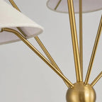 Silva Modern Chandelier Light Metal Fabric 5