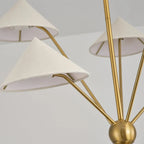Silva Modern Chandelier Light Metal Fabric 6