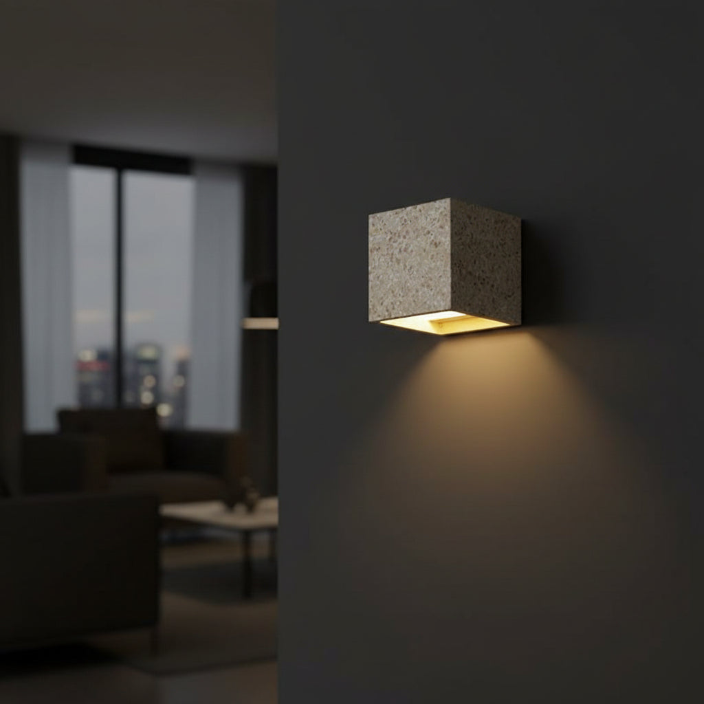 Elin Square Wall Light Black Celuxius