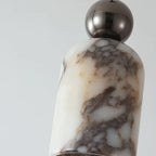 Luxury Black Metal Natural Marble Pendant Light Fixture E27 Mini Hanging Lamp for Bedroom Bedside Dining Room Decor 5
