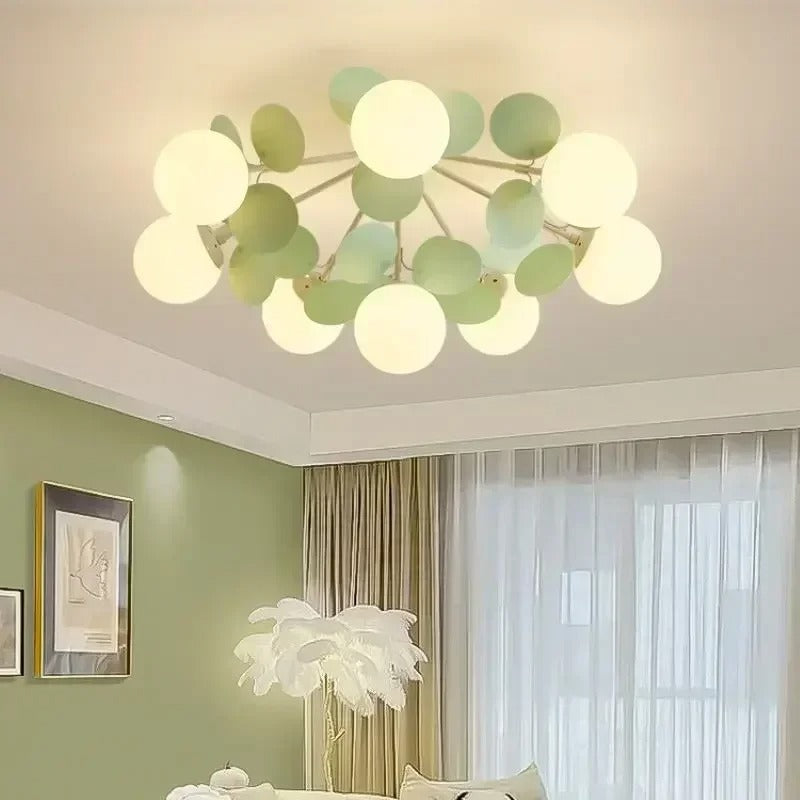Wila Nordic Opal bubble ceiling light with round opal glass globes
