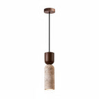 Wabi Sabi LED Pendant Lights Bar Coffee Living Room Wood Ball Yellow Cave Stone Nordic Modern Hanging Lamp Lamparas Colgantes 1